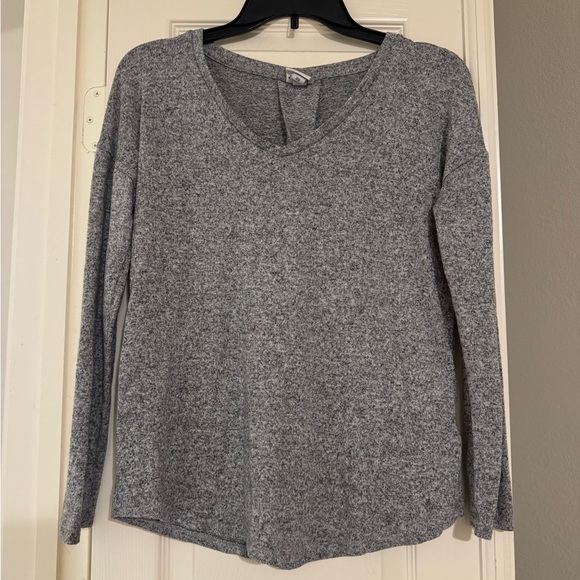 a new day Tops - a new day Charcoal Long Sleeve V-Neck Top